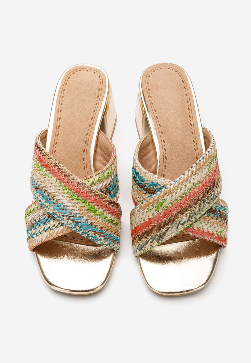 Ciabatte con tacco Lovely colorate