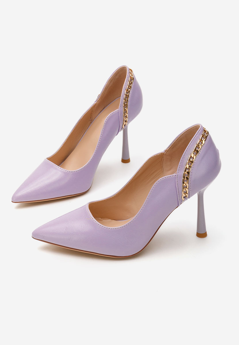 Décolleté tacco a spillo Majory viola