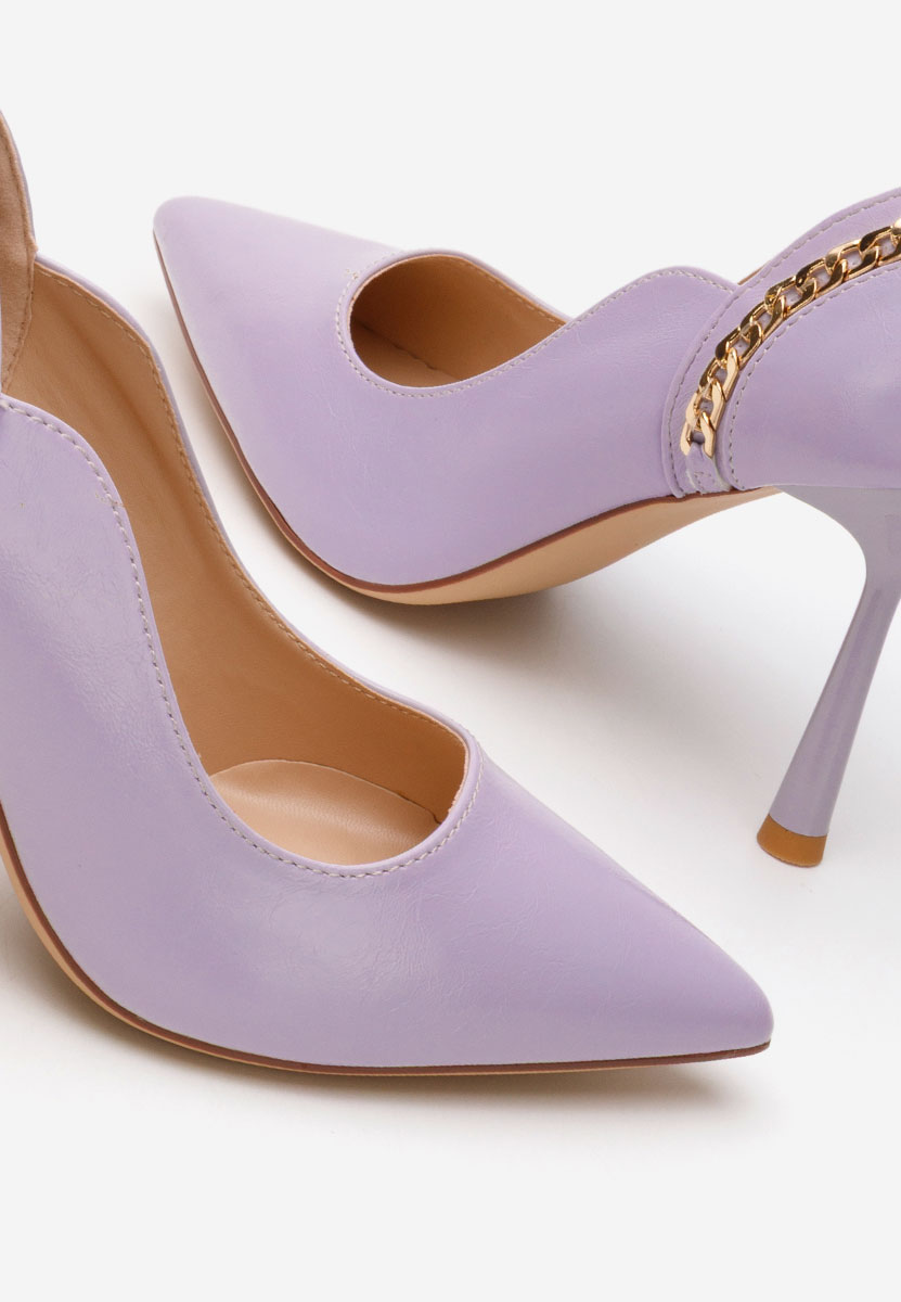 Décolleté tacco a spillo Majory viola