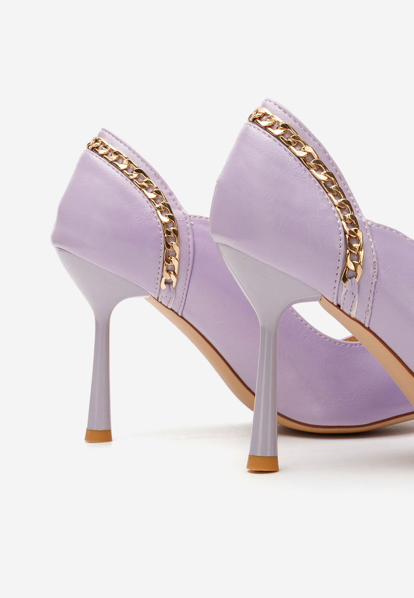 Décolleté tacco a spillo Majory viola