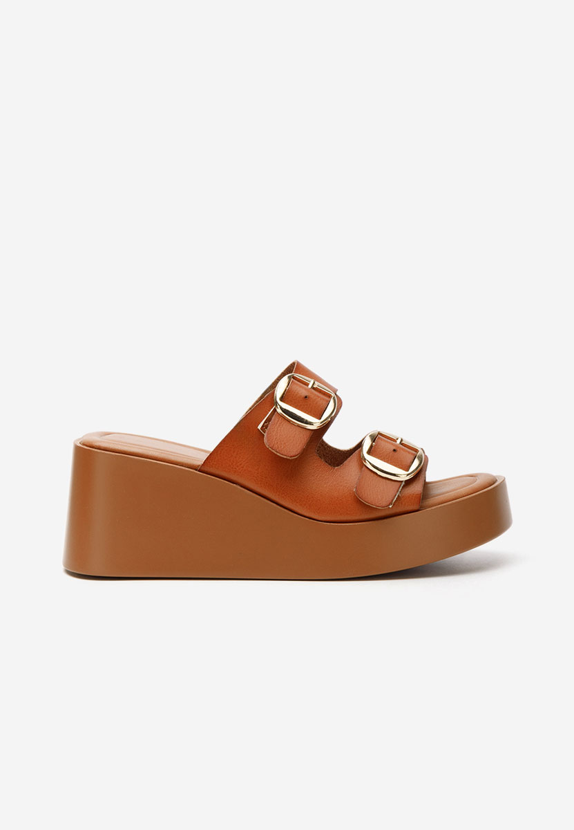 Ciabatte platform Petricia camel