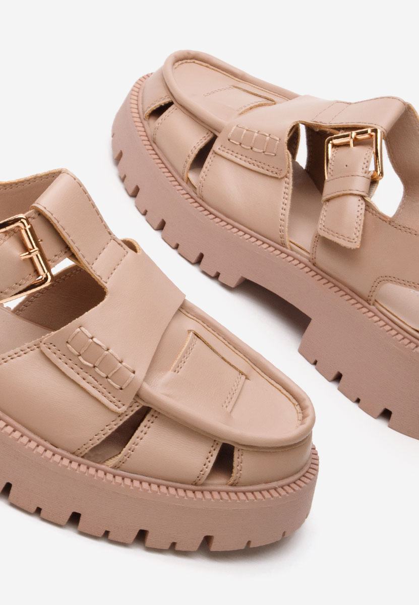 Sandali con plateau Sadye beige