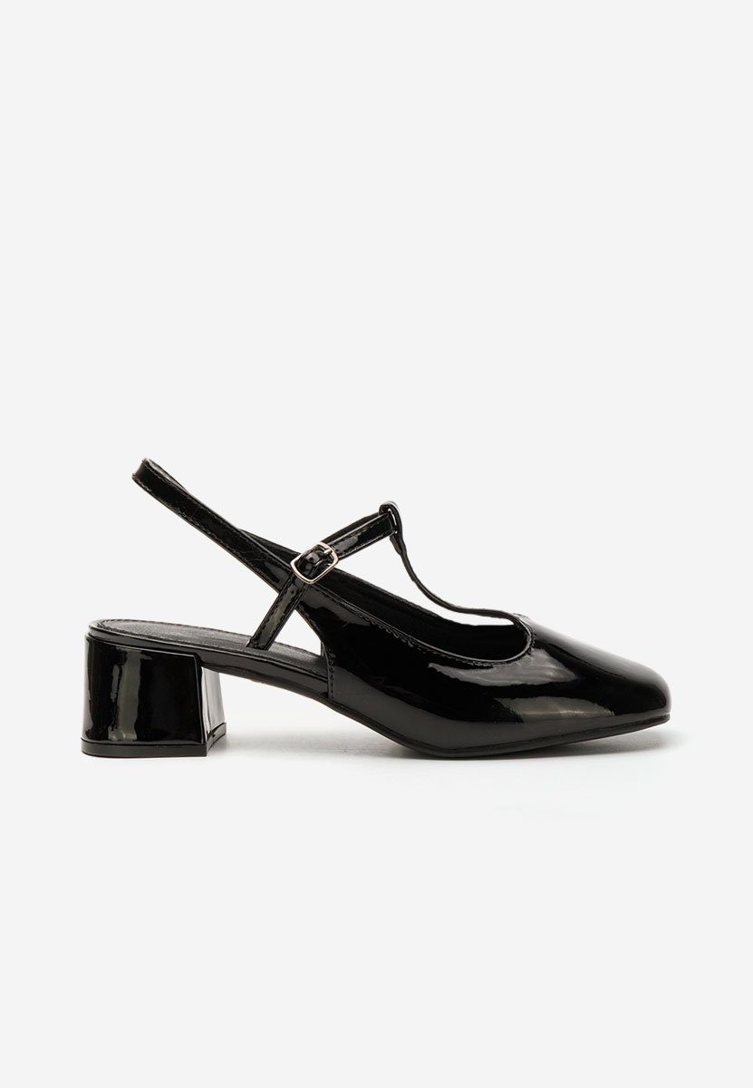 Décolleté tacco largo Beatrina nero