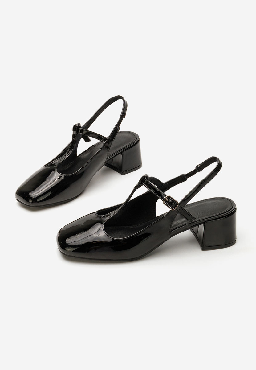 Décolleté tacco largo Beatrina nero