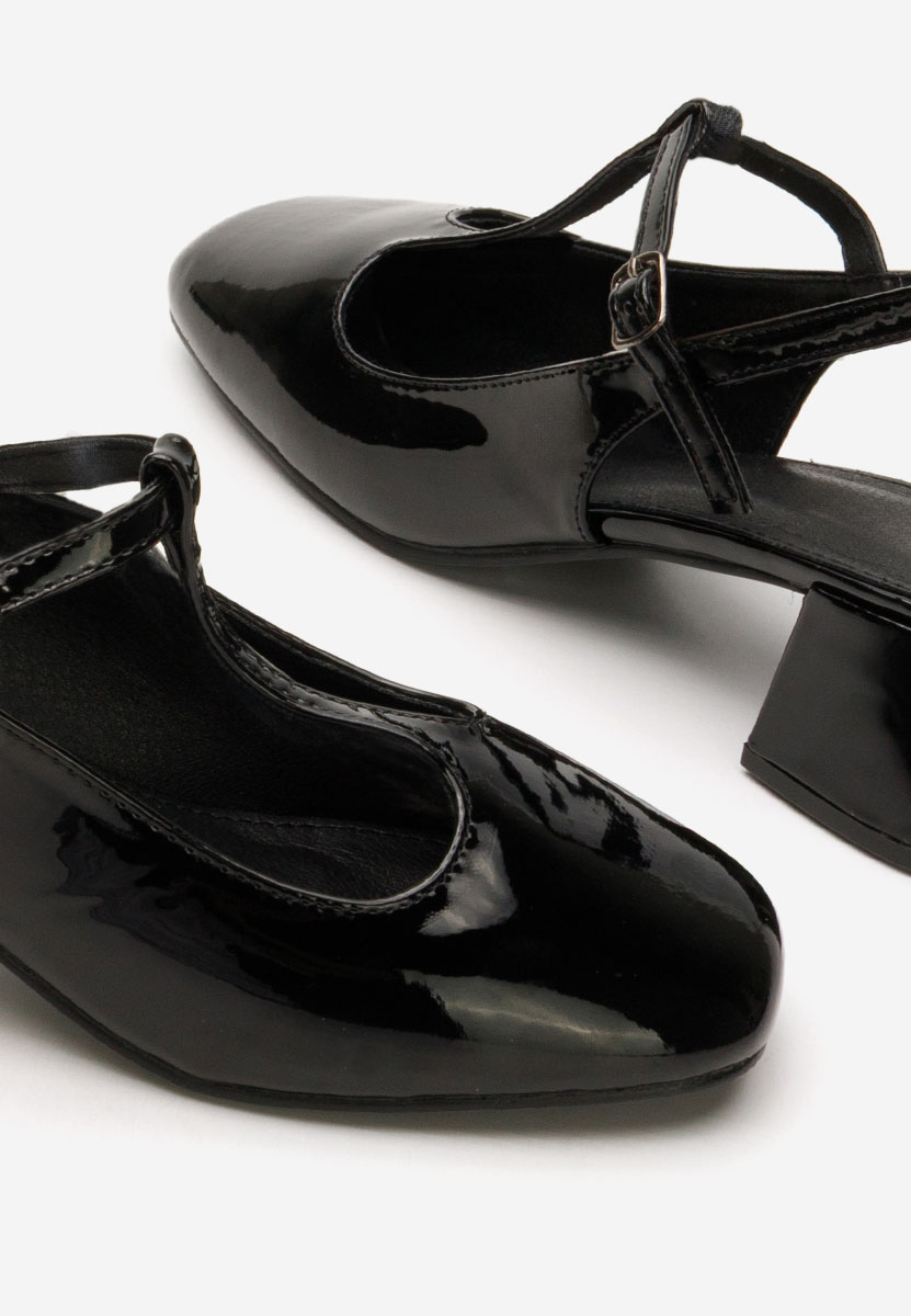 Décolleté tacco largo Beatrina nero