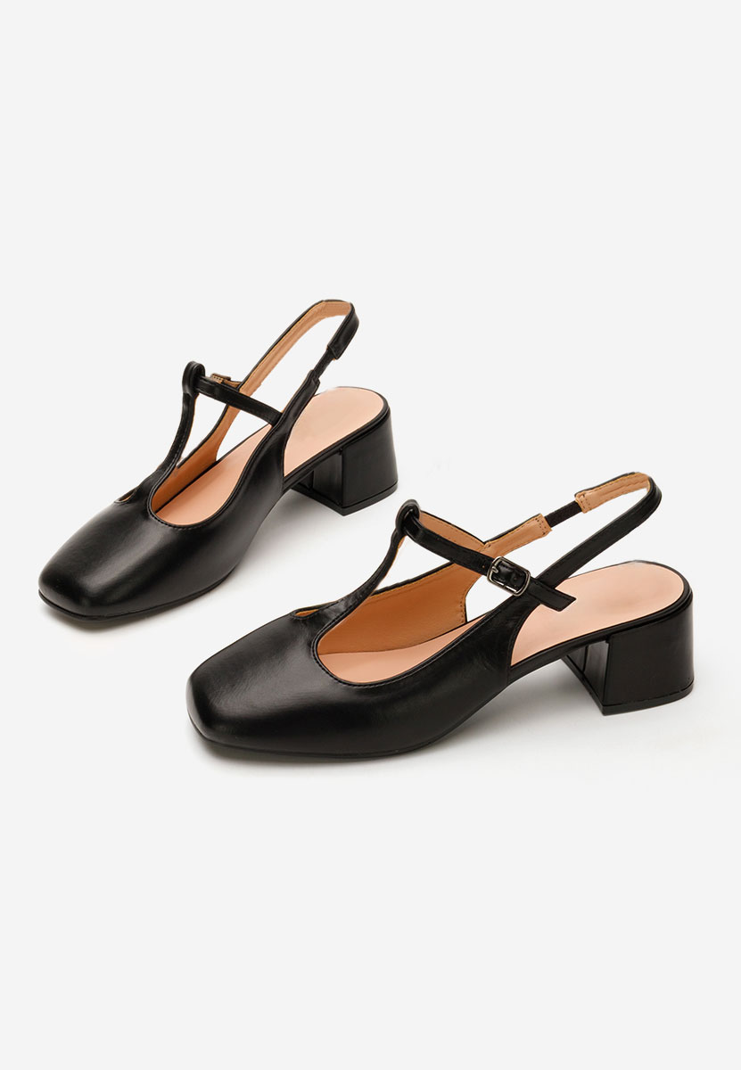 Décolleté tacco largo Beatrina V2 nero