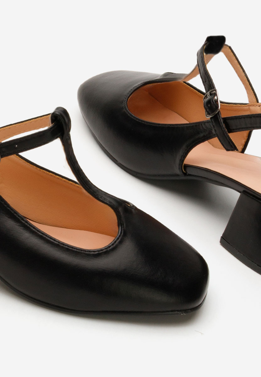 Décolleté tacco largo Beatrina V2 nero