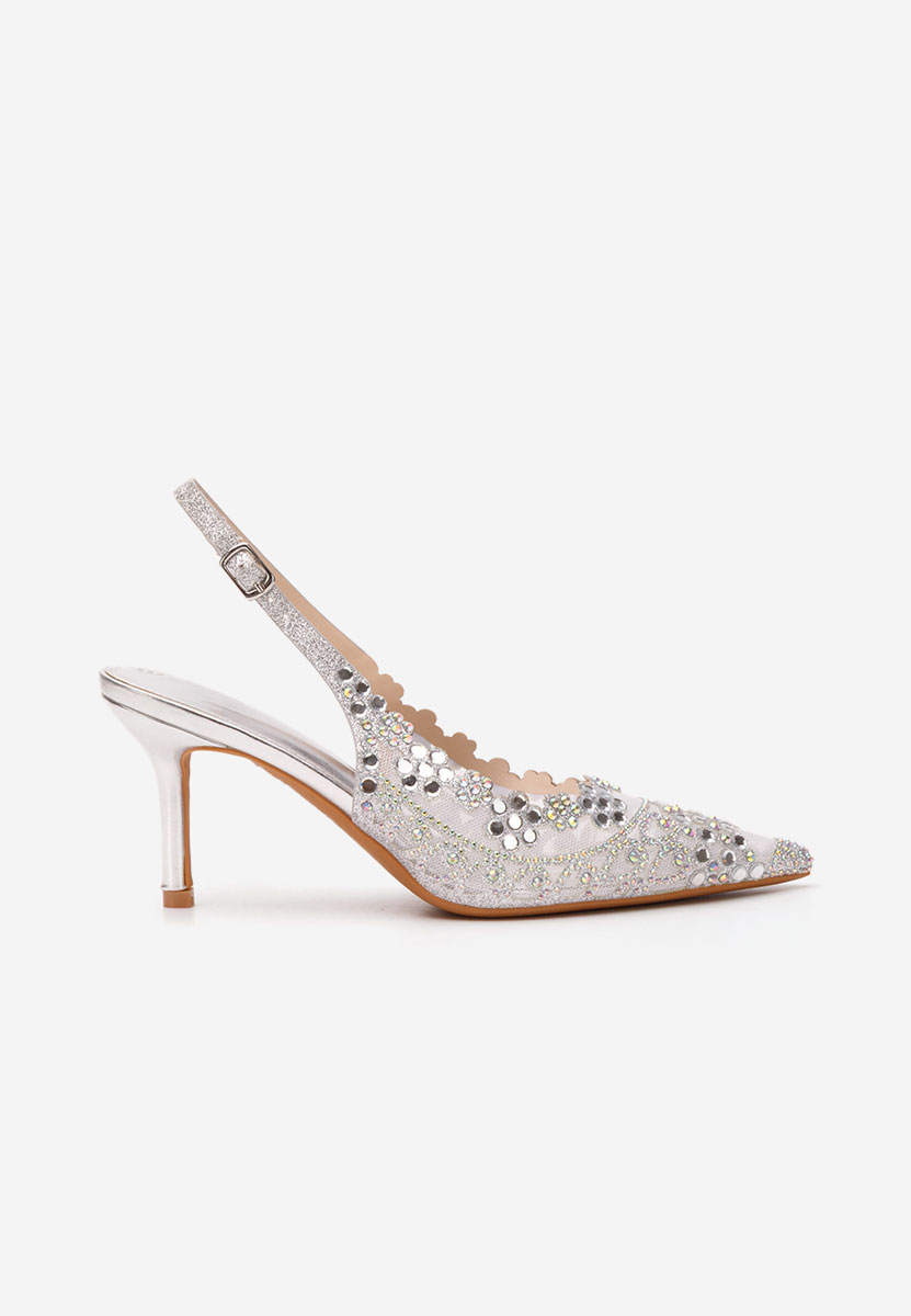 Décolleté Slingback Tresia argento