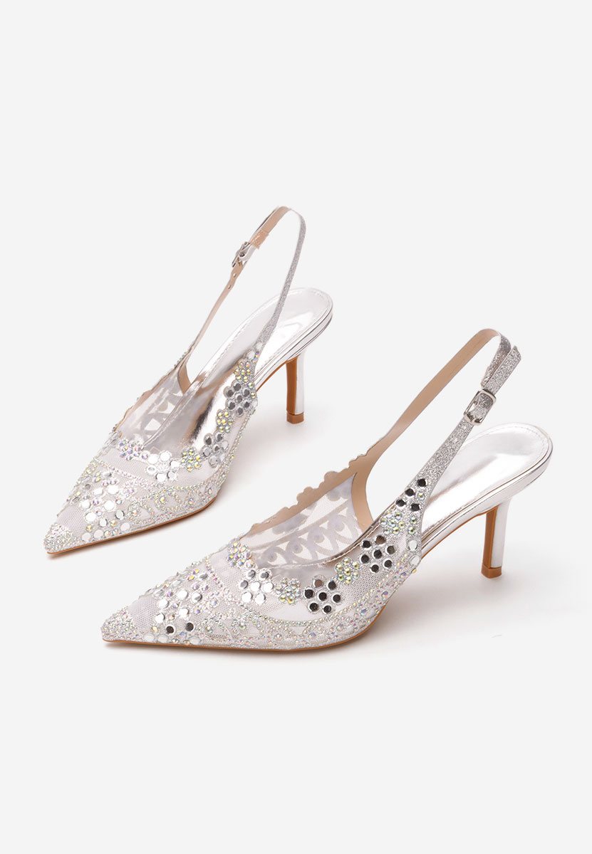Décolleté Slingback Tresia argento