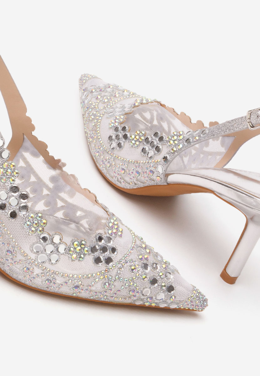 Décolleté Slingback Tresia argento