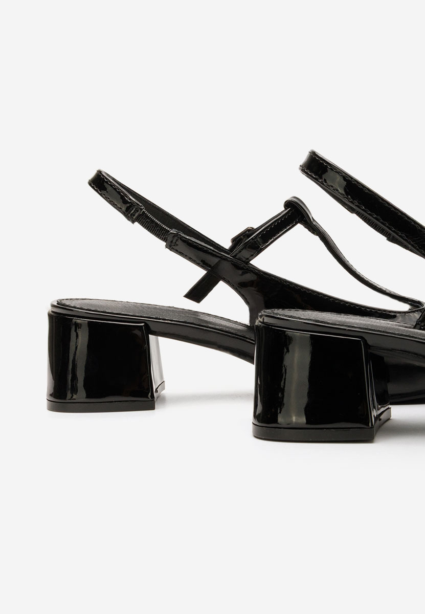 Décolleté tacco largo Beatrina nero