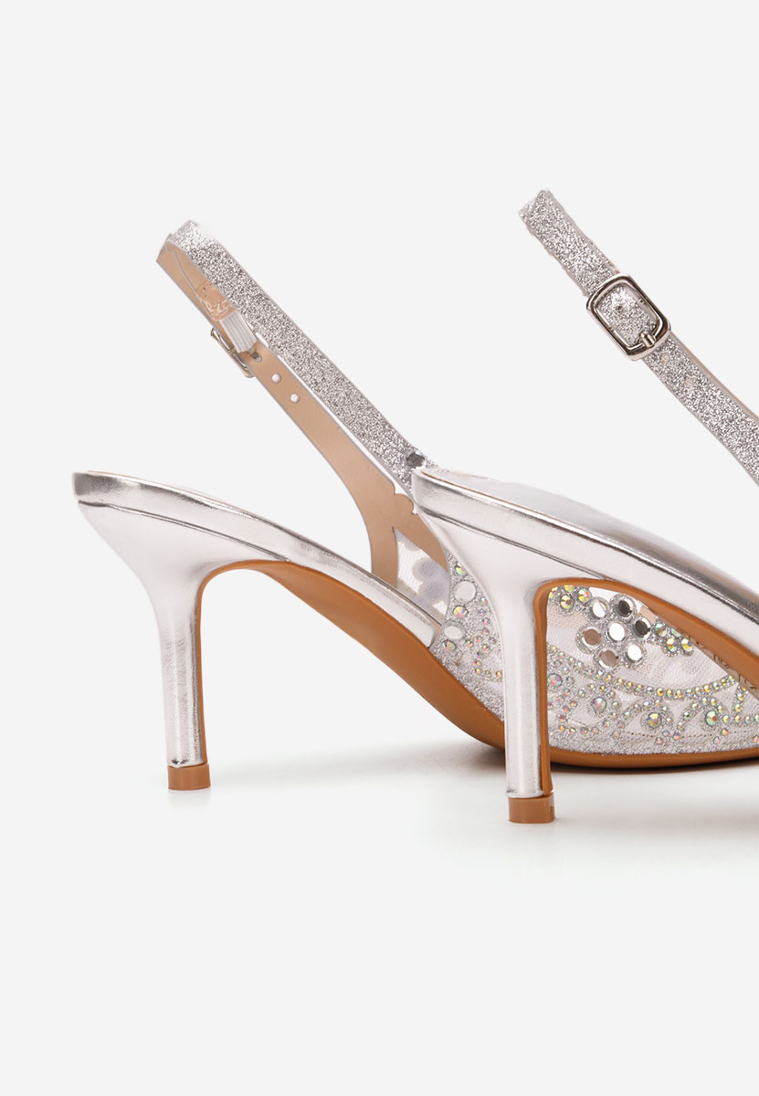 Décolleté Slingback Tresia argento
