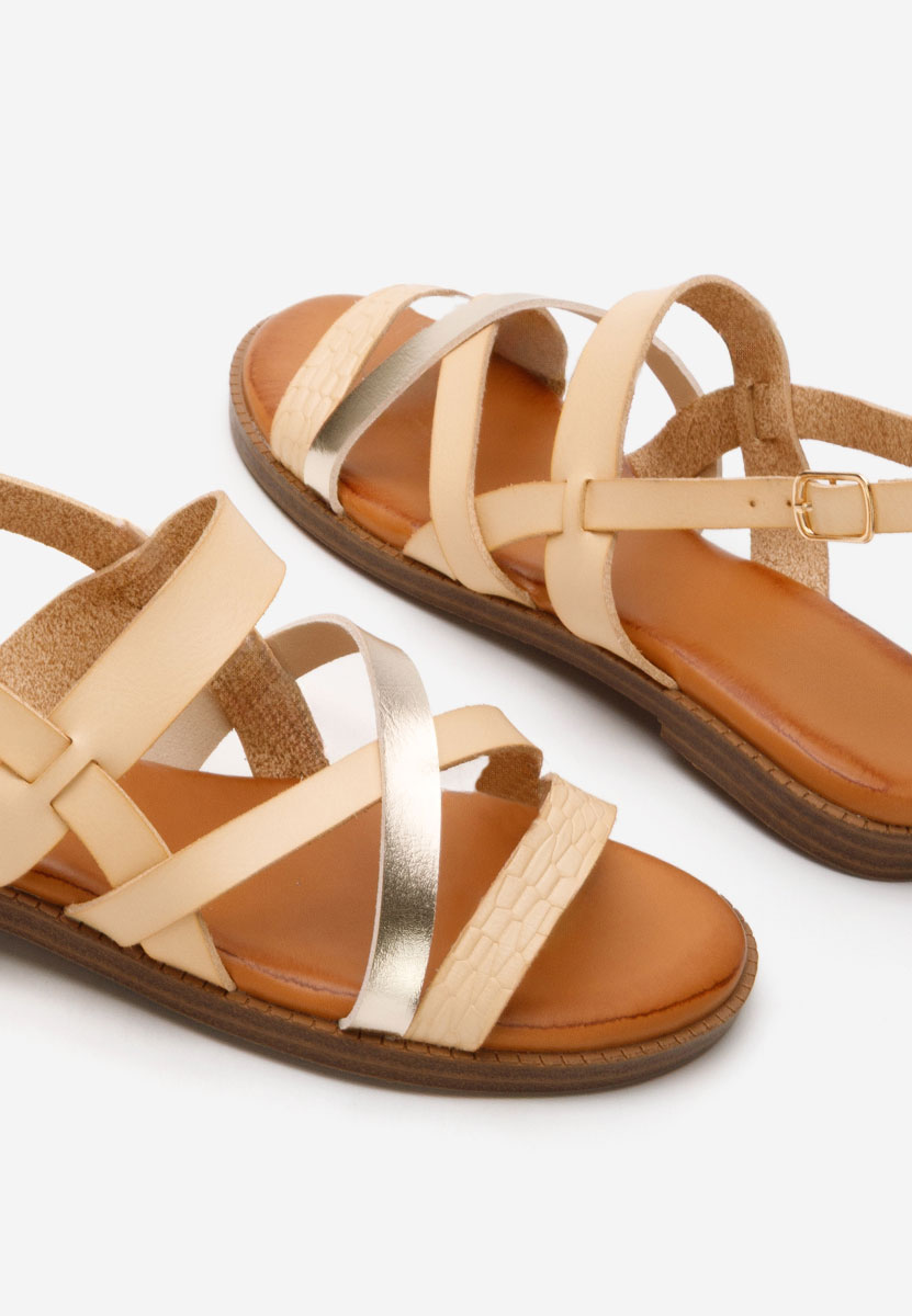 Sandali bassi Zilky beige