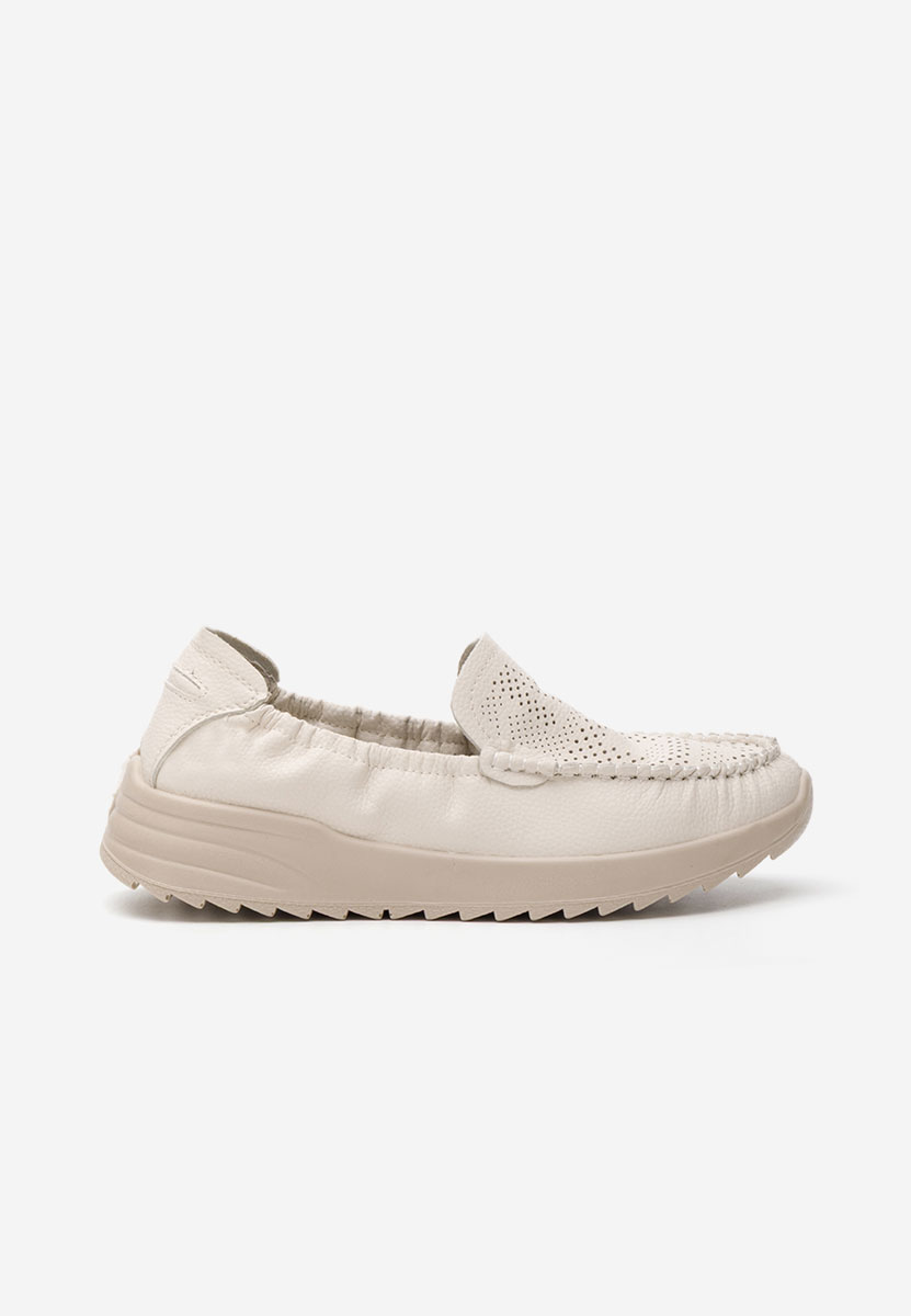 Mocassini da donna Suzy beige