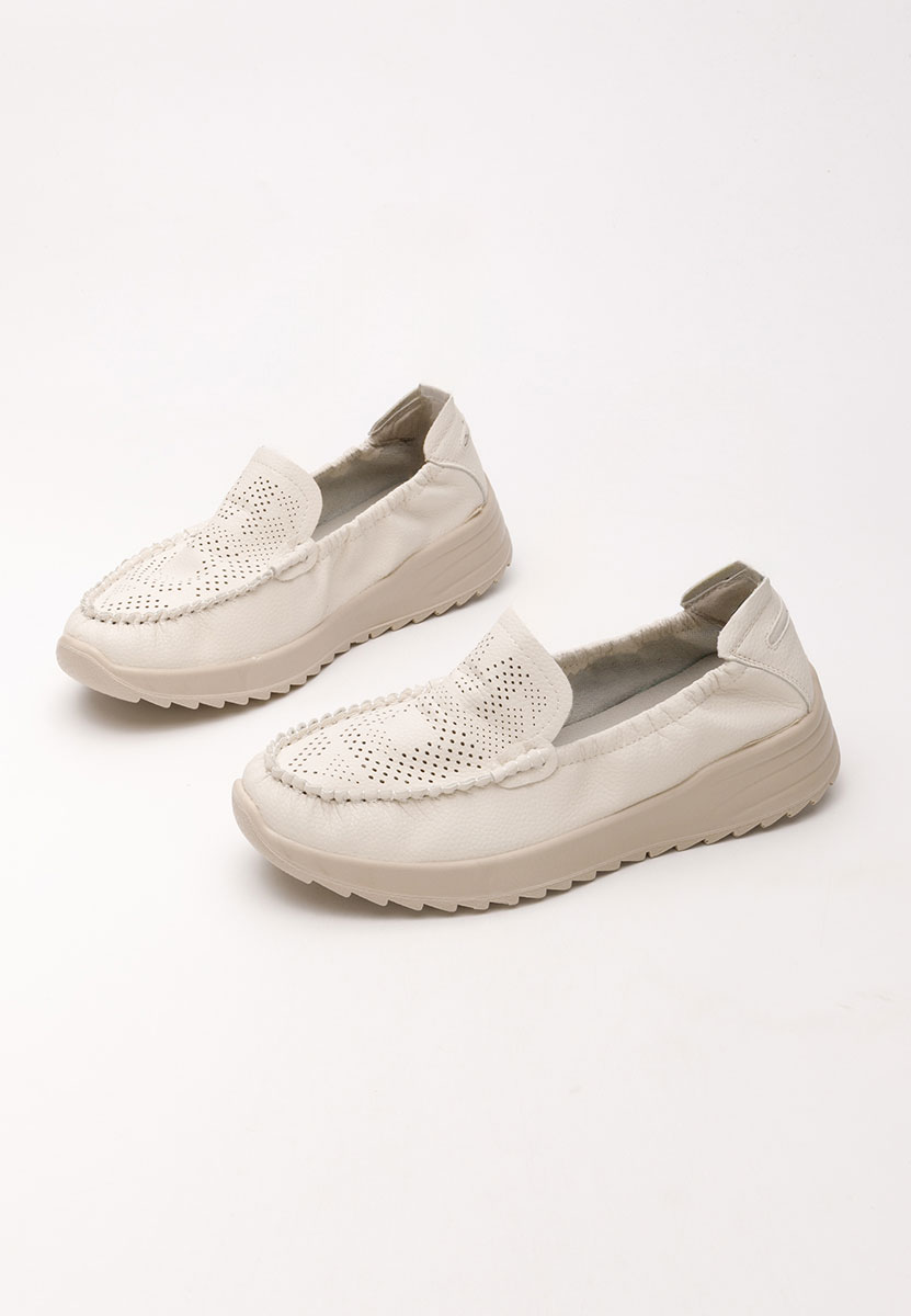 Mocassini da donna Suzy beige
