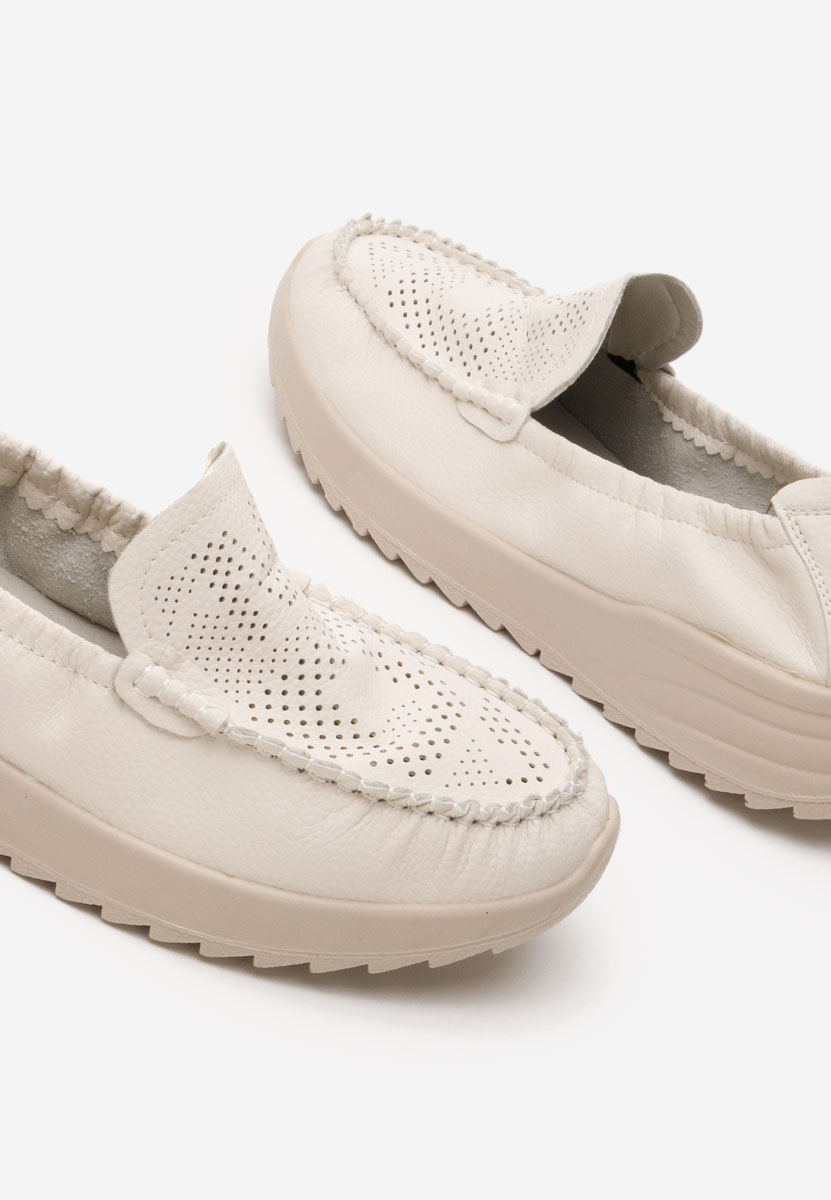 Mocassini da donna Suzy beige