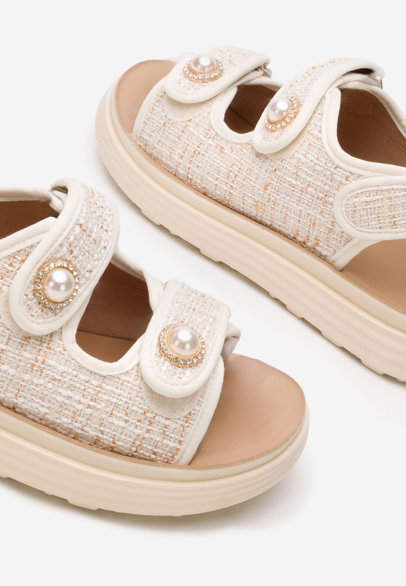 Sandali bassi donna Mellanya beige