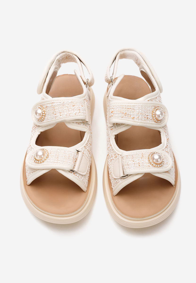 Sandali bassi donna Mellanya beige