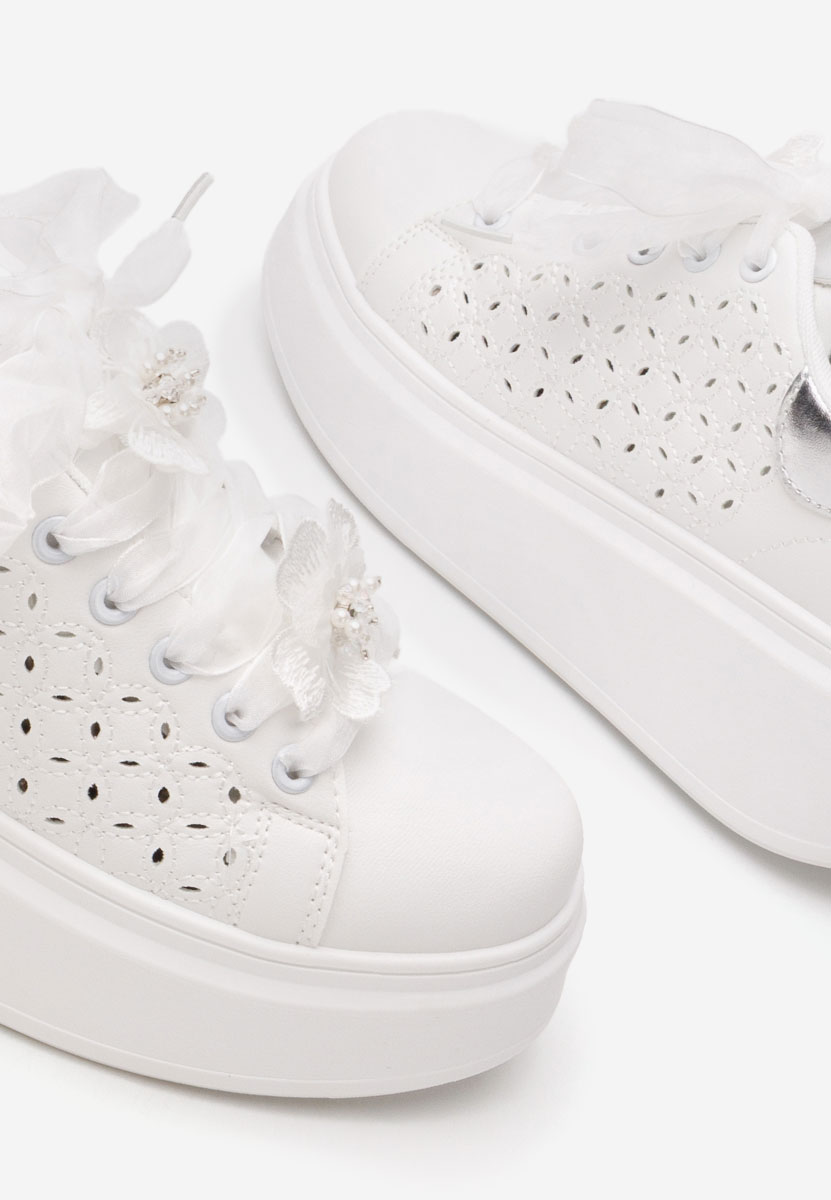 Sneakers con plateau Lera V2 bianchi