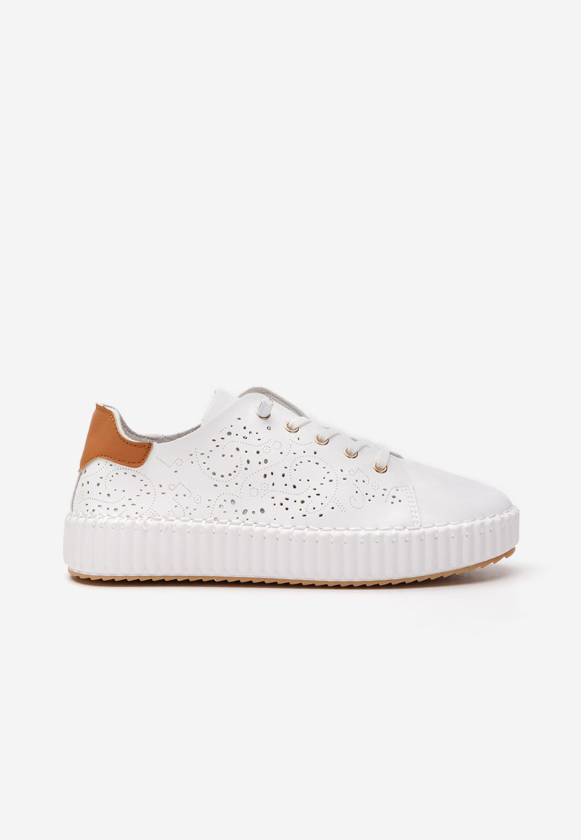 Sneakers con zeppa Niabi bianchi