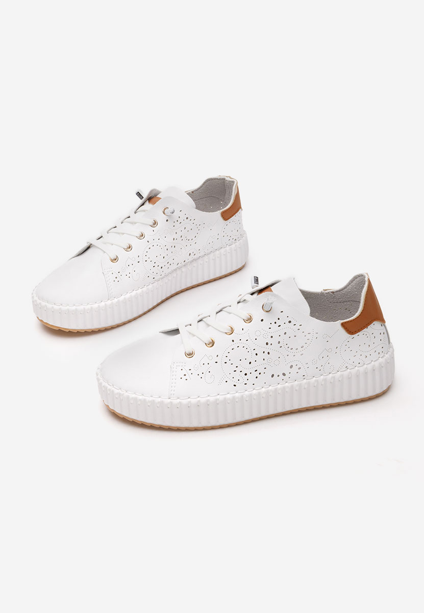 Sneakers con zeppa Niabi bianchi