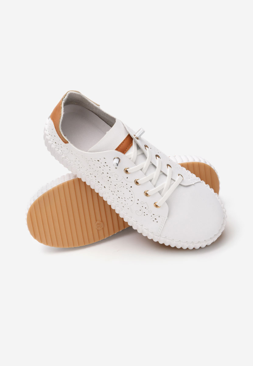 Sneakers con zeppa Niabi bianchi