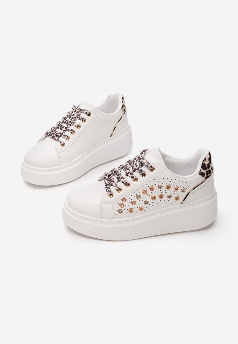 Sneakers con plateau Charolette leopardi