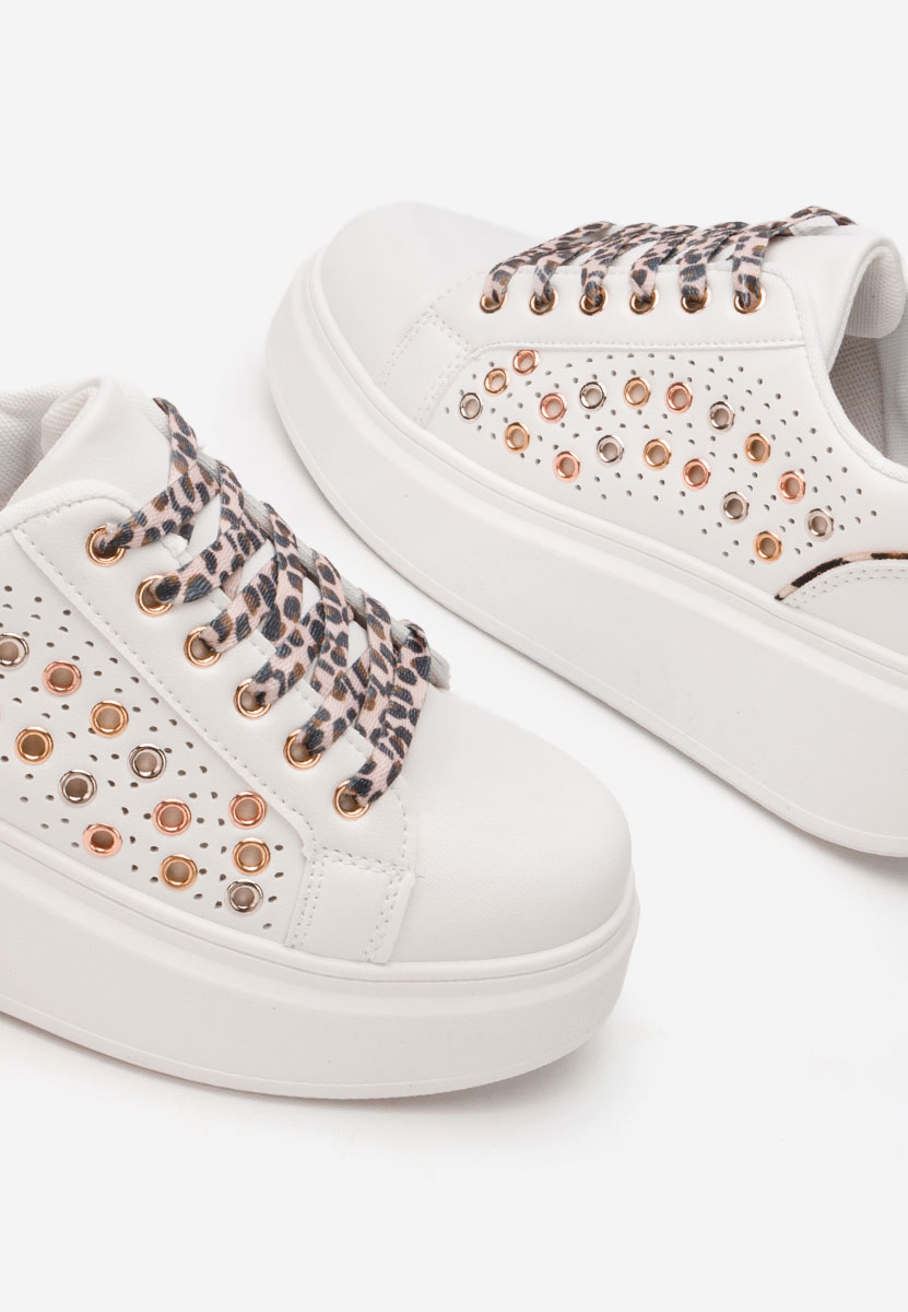 Sneakers con plateau Charolette leopardi
