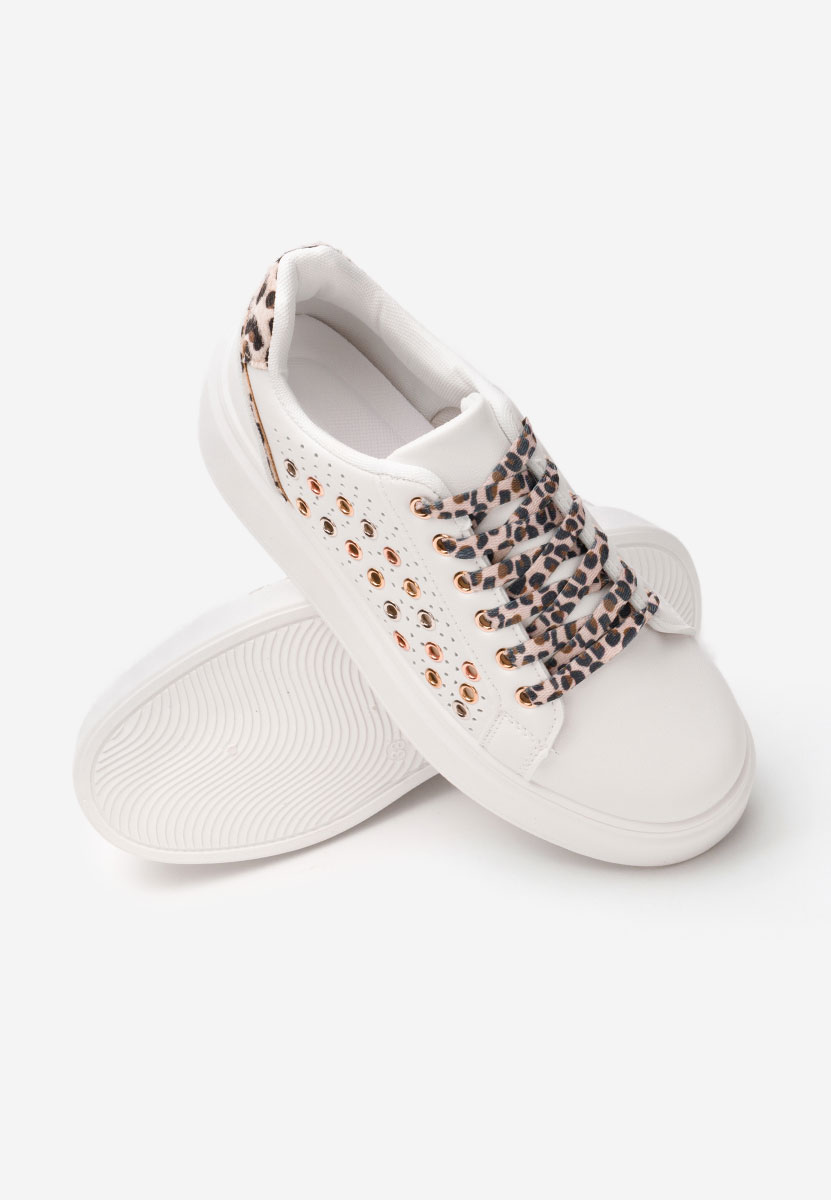 Sneakers con plateau Charolette leopardi