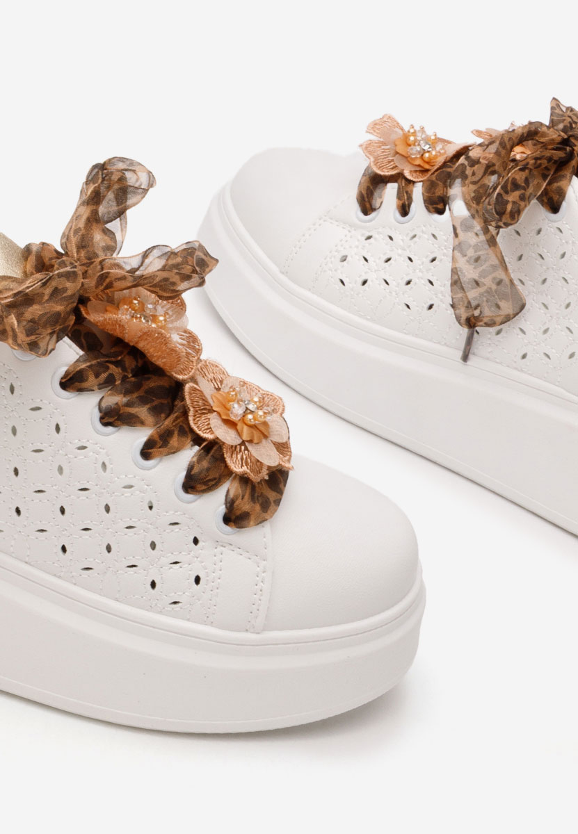 Sneakers con plateau Lera leopardi