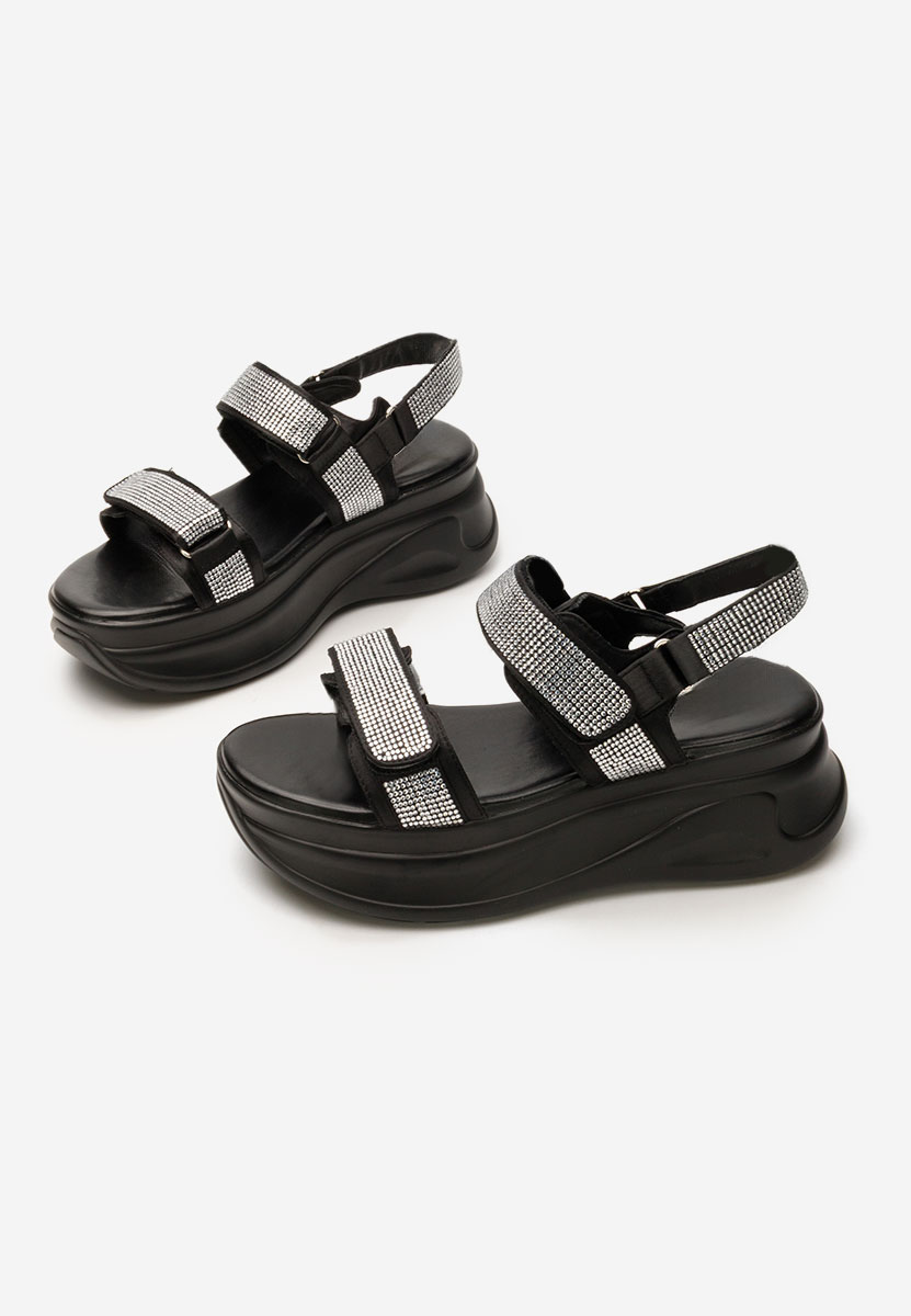 Sandali platform Sakirra nero