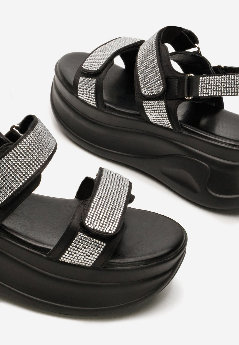 Sandali platform Sakirra nero