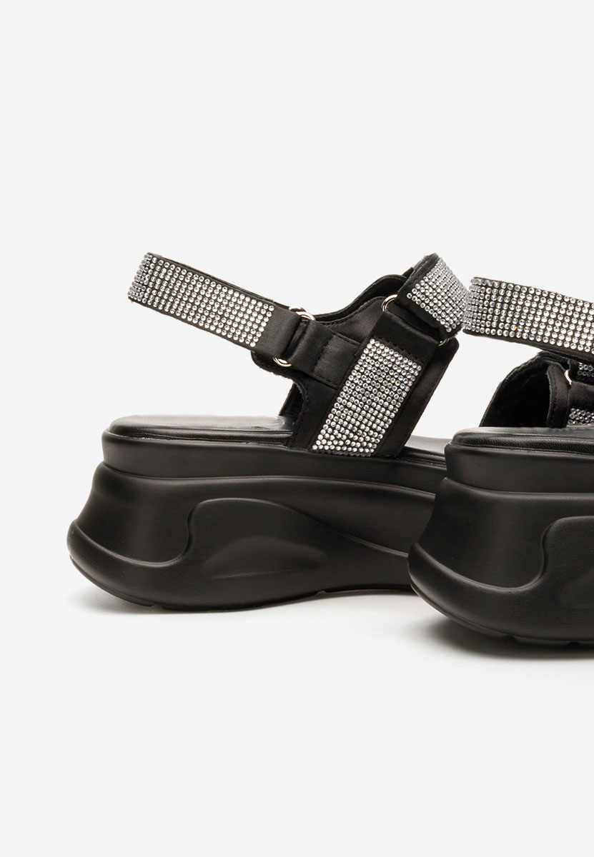 Sandali platform Sakirra nero