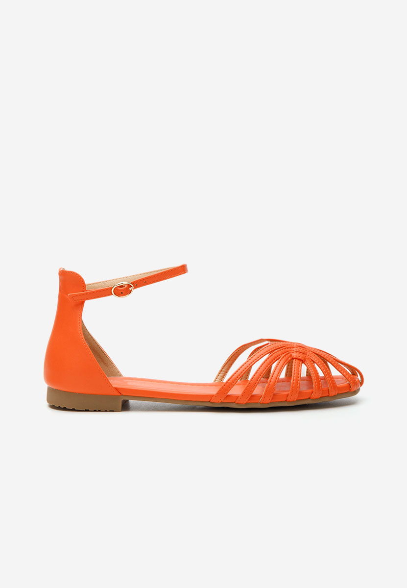 Sandali bassi eleganti Beaux arancioni