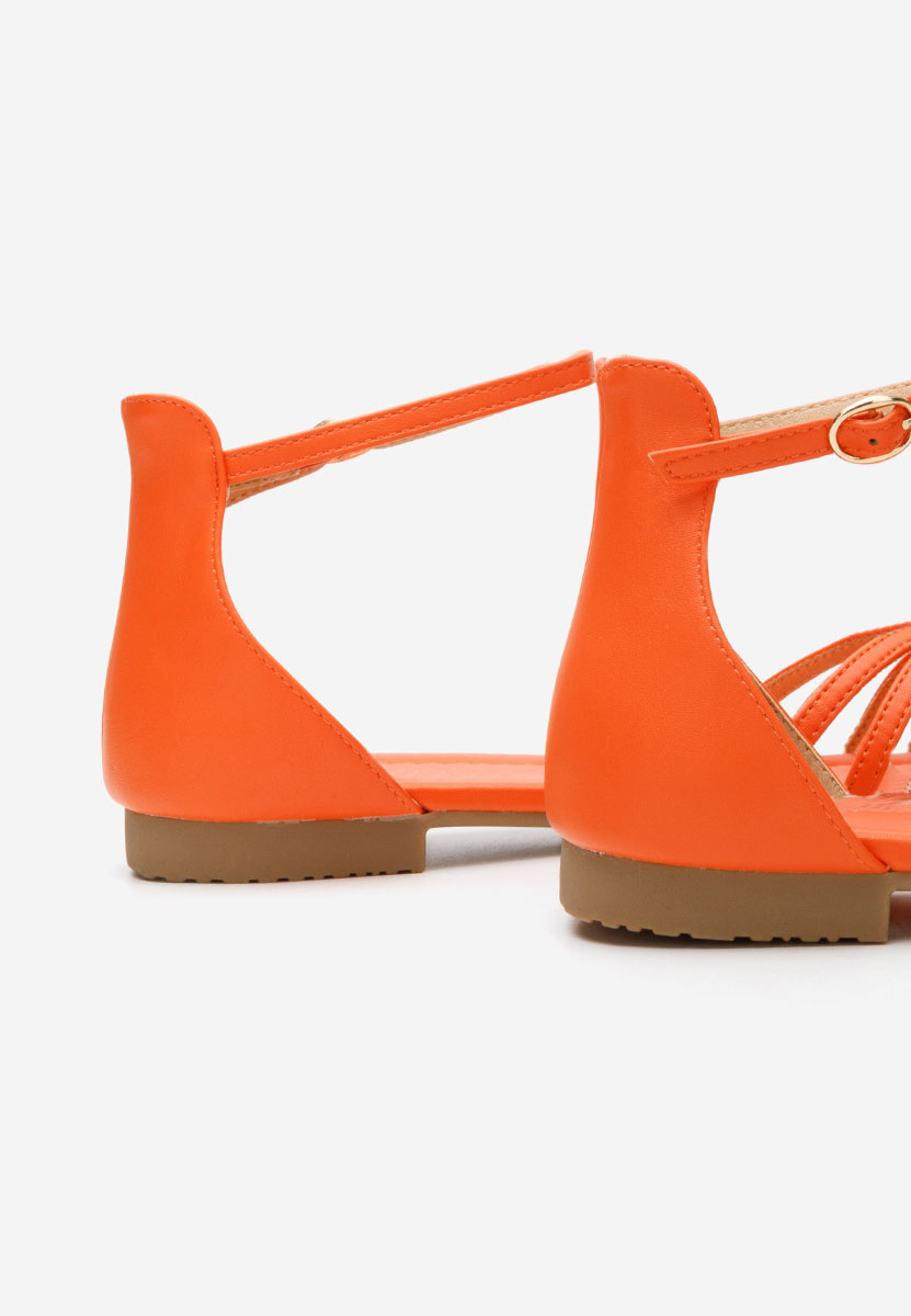 Sandali bassi eleganti Beaux arancioni