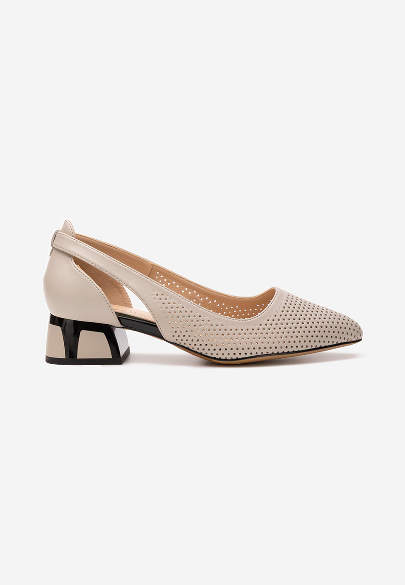 Décolleté tacco basso Rehise grigio