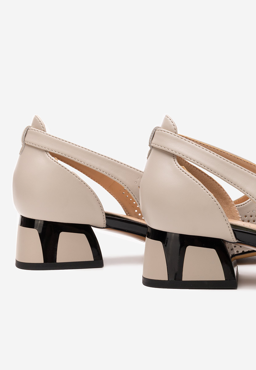 Décolleté tacco basso Rehise grigio