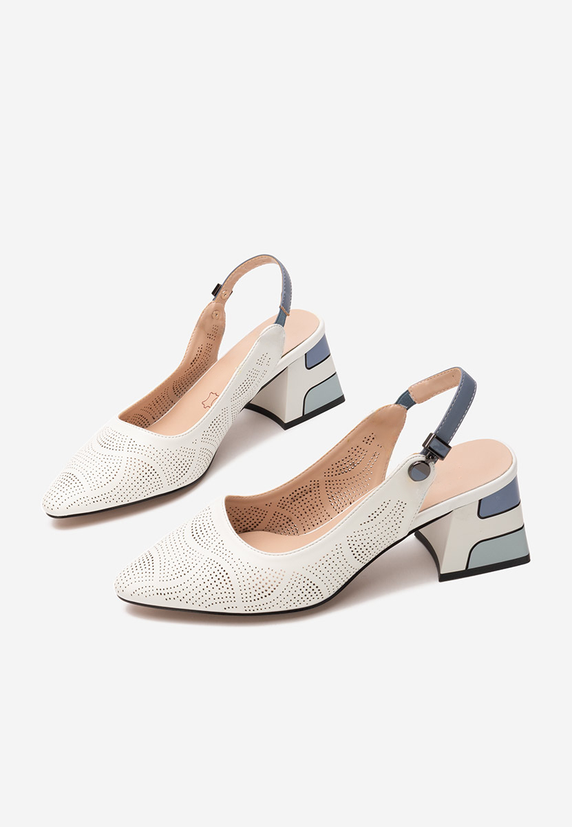 Décolleté Slingback Veluna bianchi