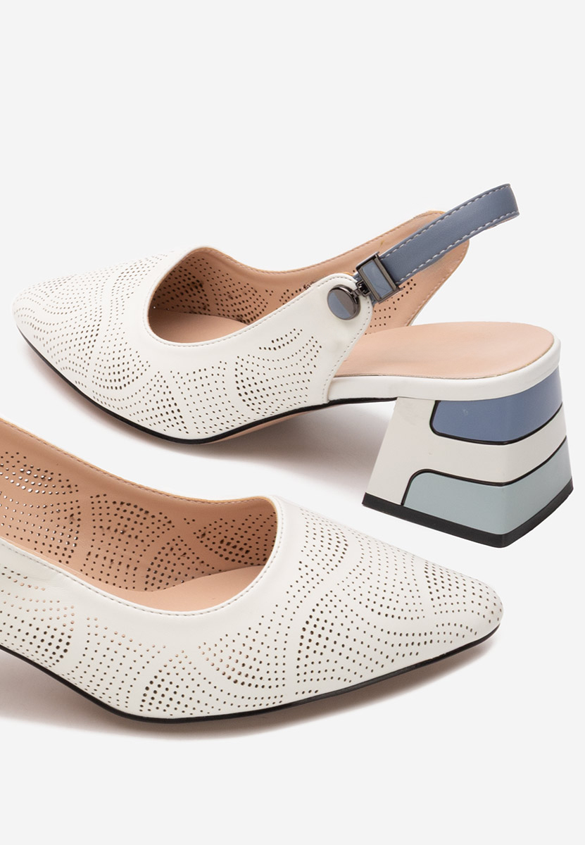 Décolleté Slingback Veluna bianchi