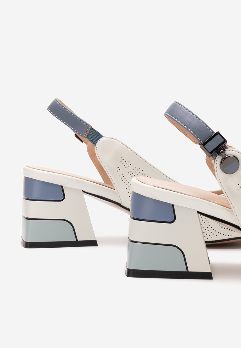 Décolleté Slingback Veluna bianchi