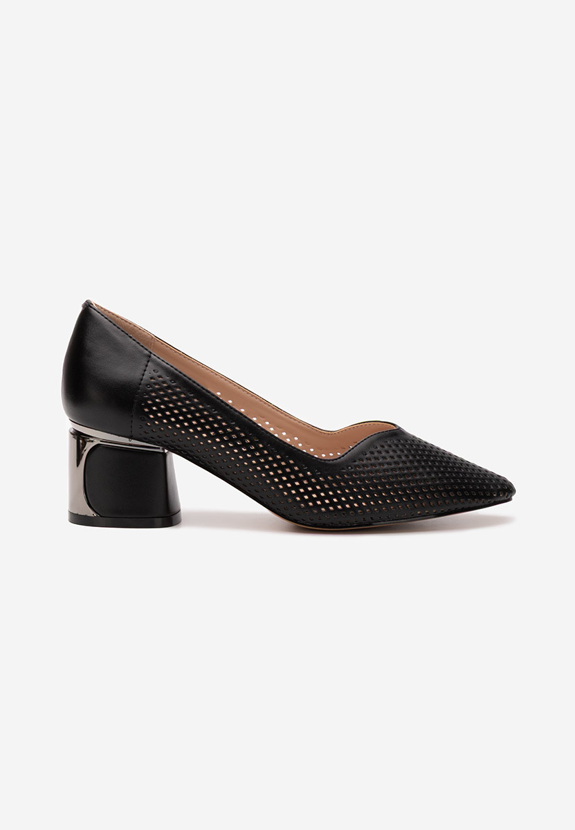 Décolleté tacco largo Ariael nero
