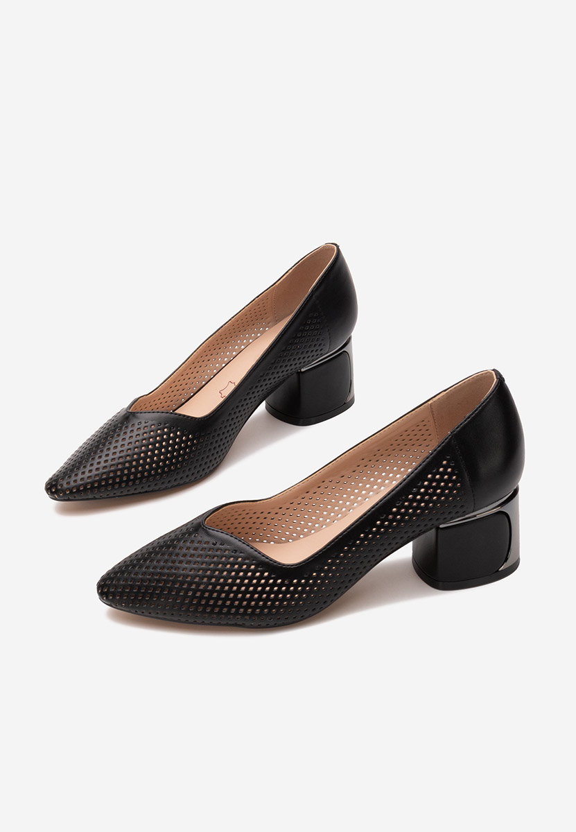 Décolleté tacco largo Ariael nero
