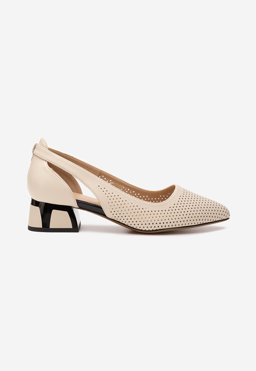 Décolleté tacco basso Rehise V2 beige