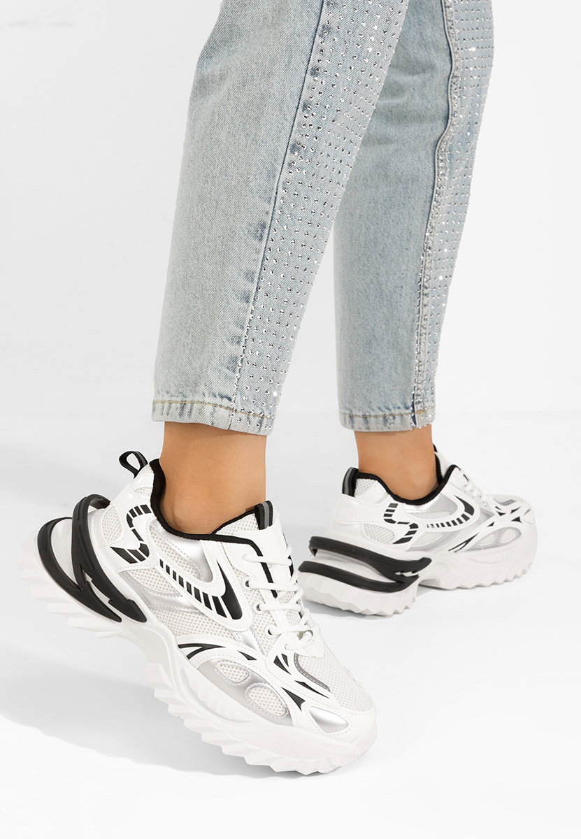 Sneakers con zeppa Willene bianchi