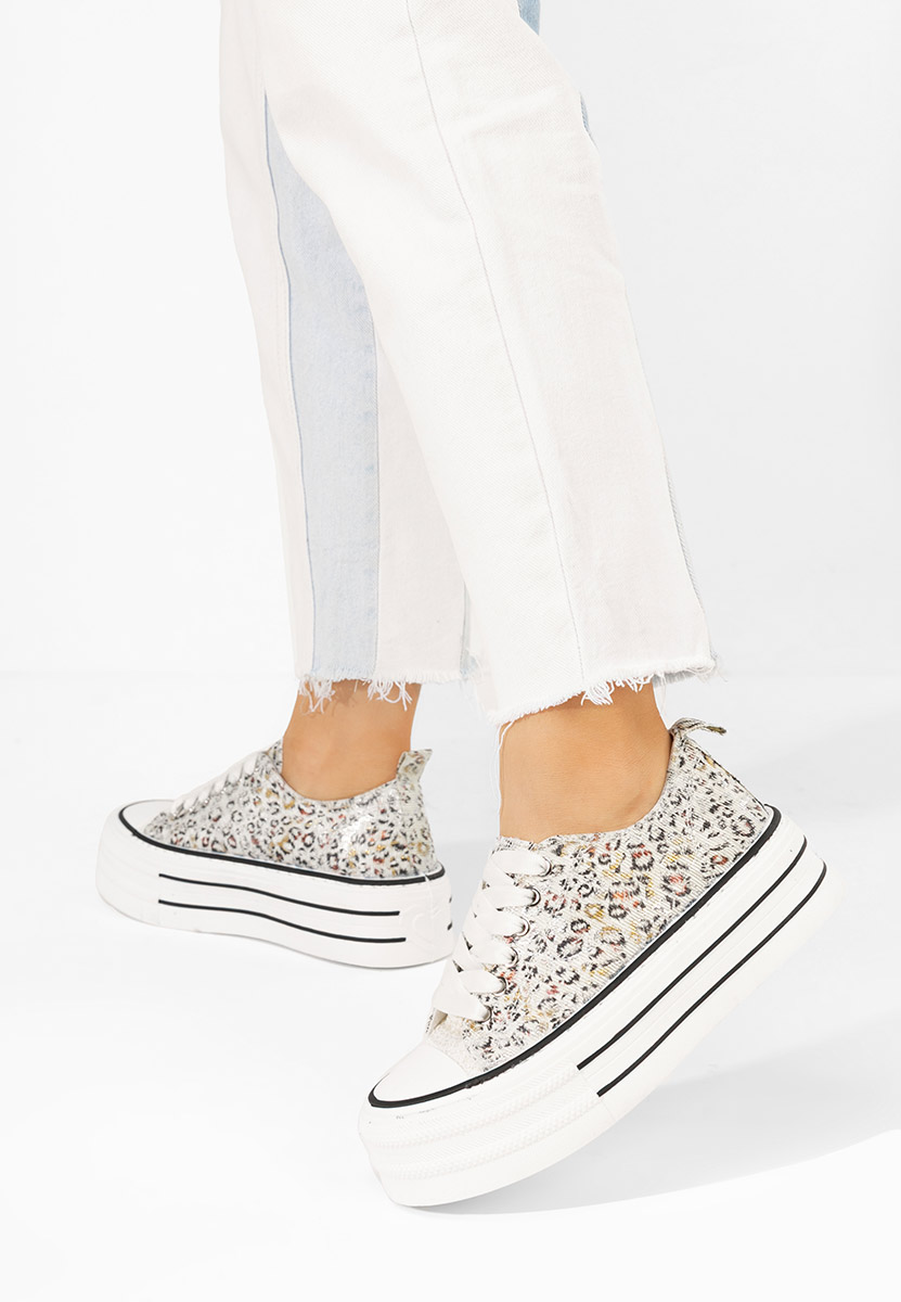 Scarpe da ginnastica con piattaforma Nedra animal print