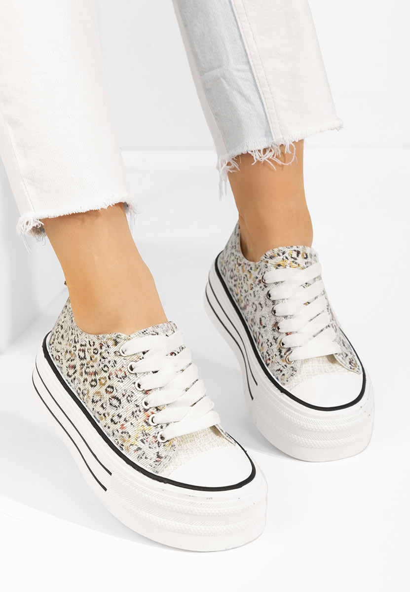 Scarpe da ginnastica con piattaforma Nedra animal print