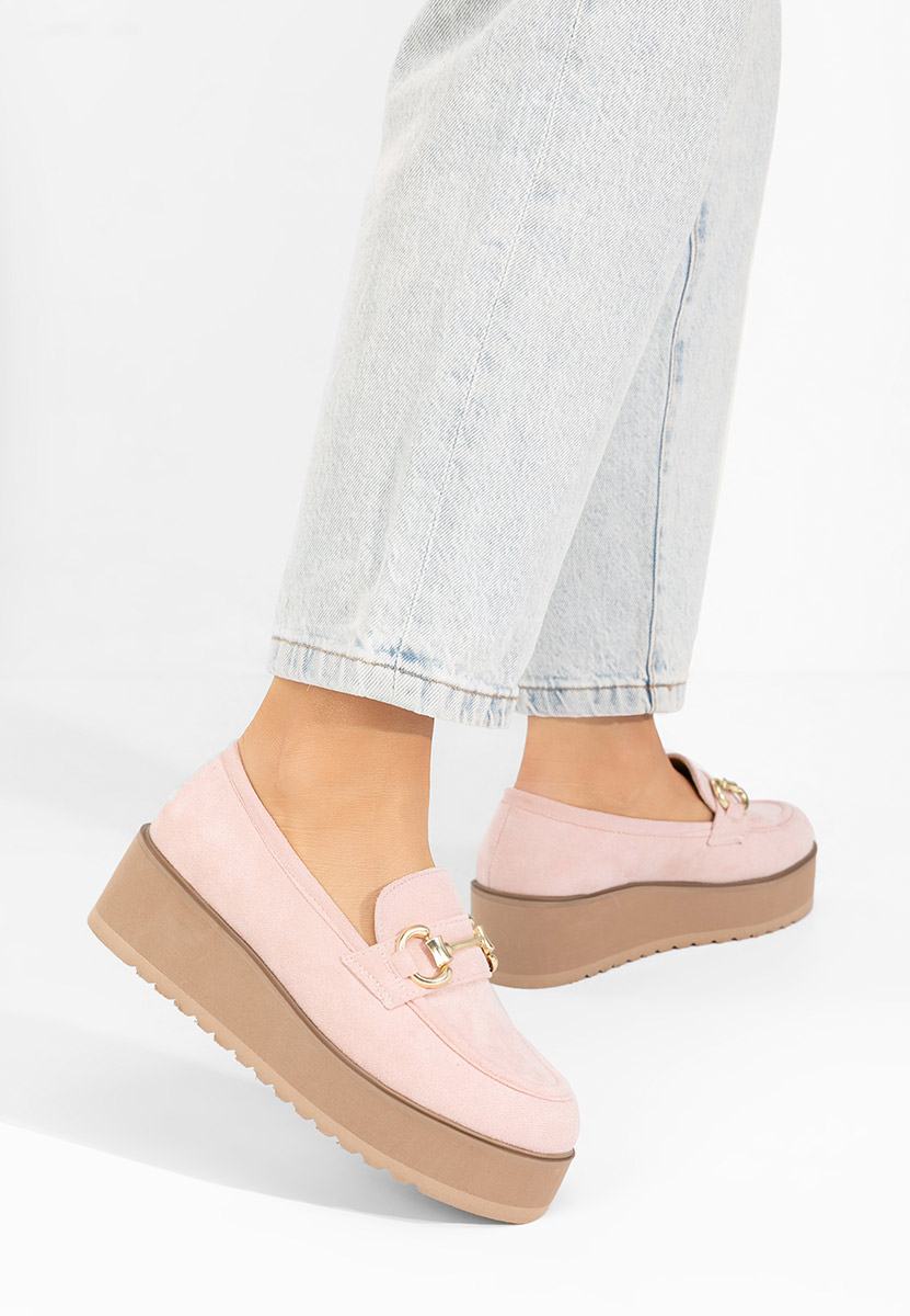 Mocassini donna platform Leondra V3 rosa