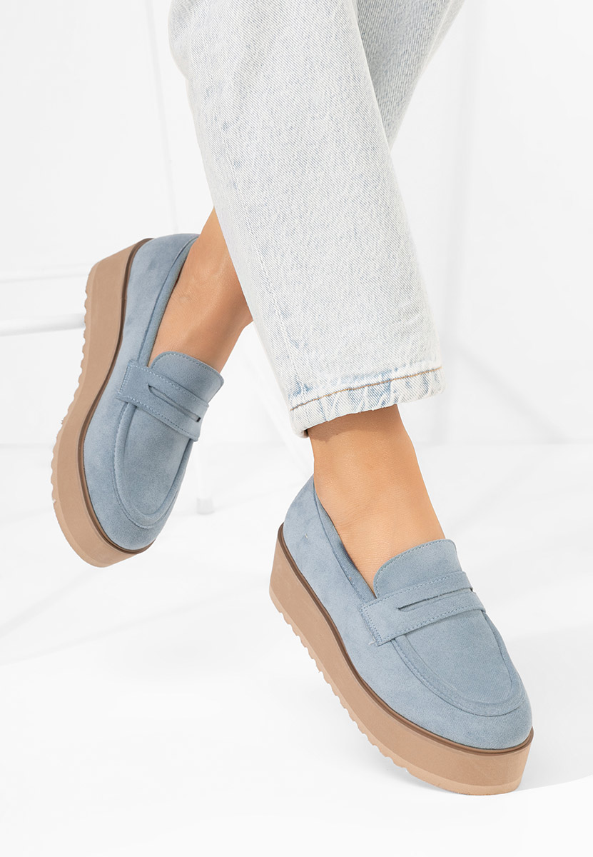 Mocassini donna platform Leondra V2 blu