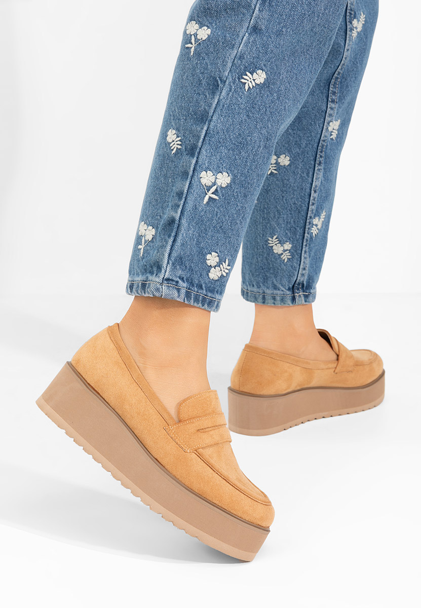 Mocassini donna platform Leondra V2 marrone