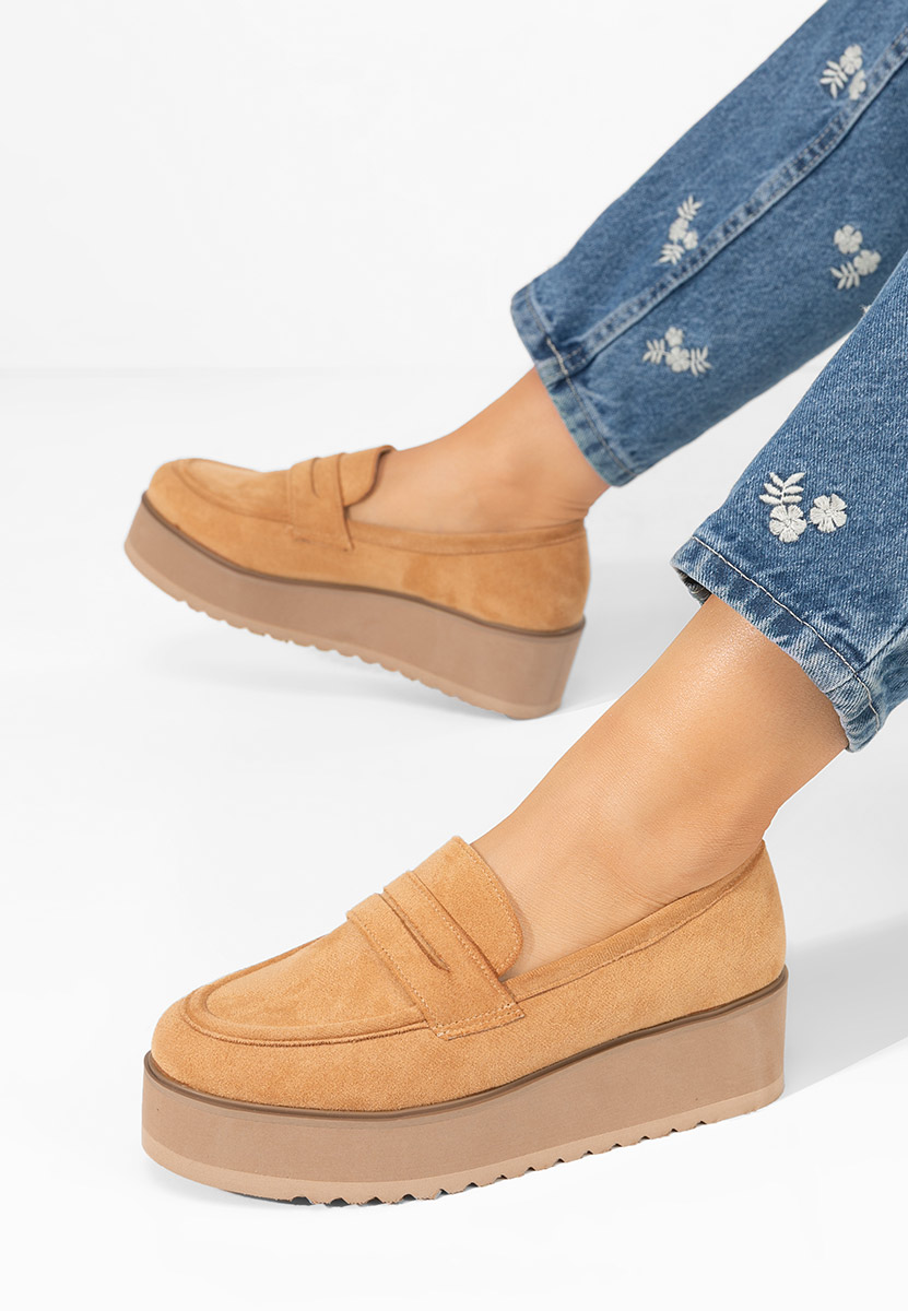 Mocassini donna platform Leondra V2 marrone